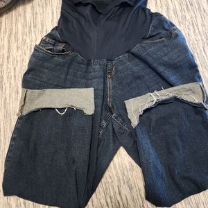 Plus size maternity jeans